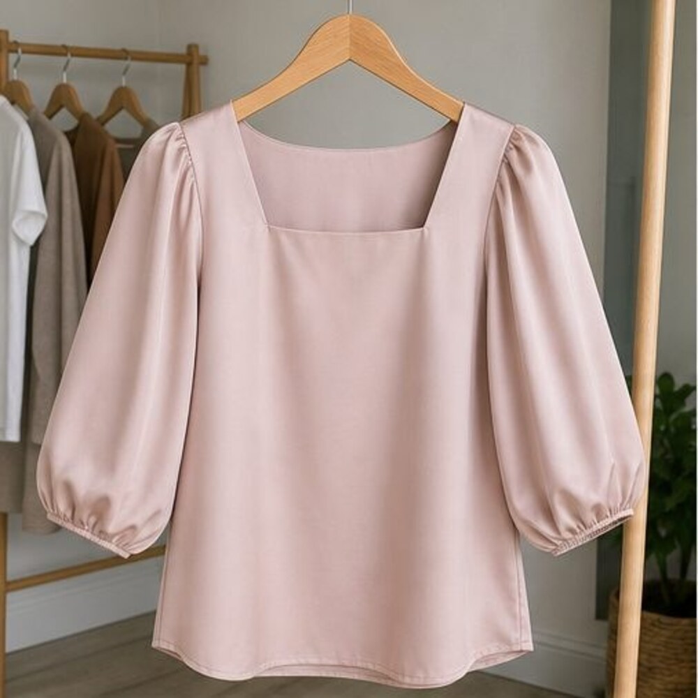 Blush Wrap Blouse
